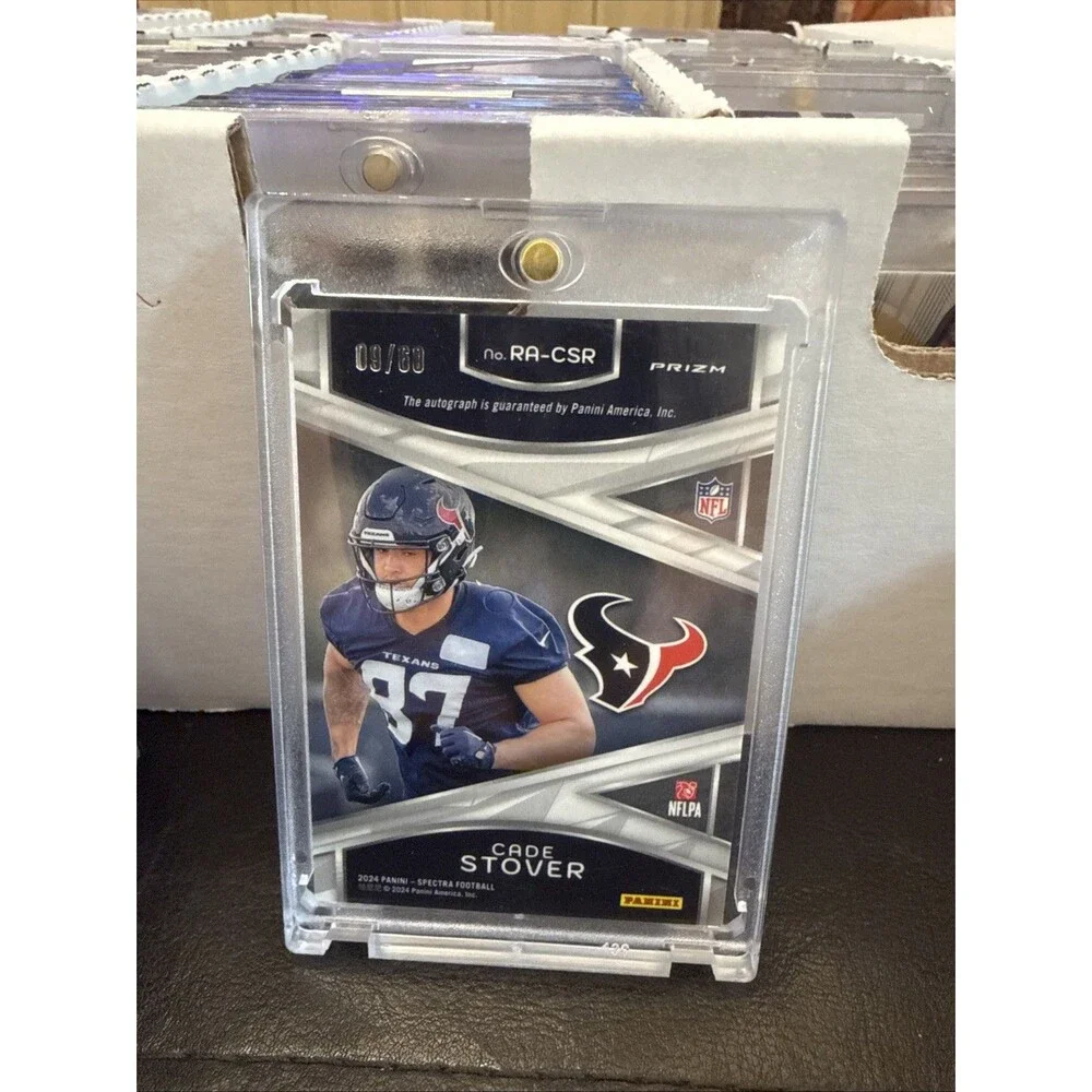 2024 CADE STOVER PANINI SPECTRA HYPER ROOKIE AUTO #RA-CSR 36/60, TEXANS